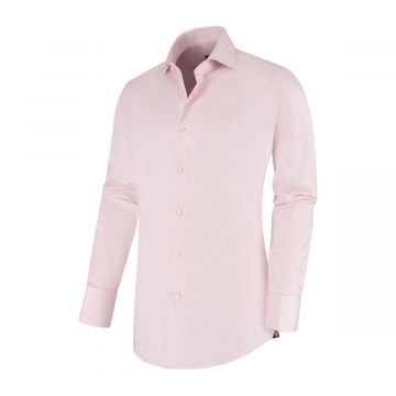Atlas - Dubbele manchet, Jacquard geweven shirt 100% CO