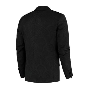 Apollo - Schwarzer Ton-in-Ton-Blazer aus Jacquard