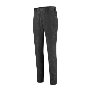 Archipel - Jaquard black tone on tone pants 