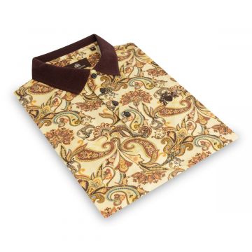 Paisley - Poloshirt Piqué Baumwolle