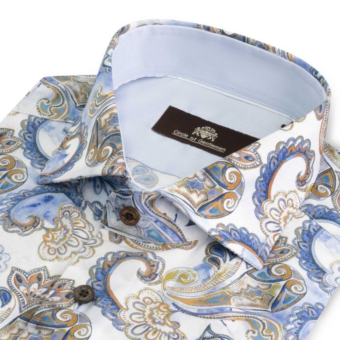 circle of gentlemen dress shirts Plain shirt with contrast details 100% CO