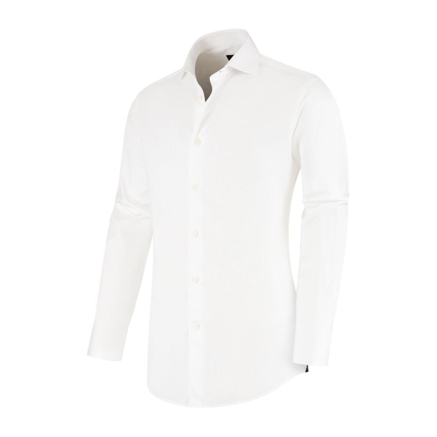 Augustin - Jacquard geweven shirt 100% CO