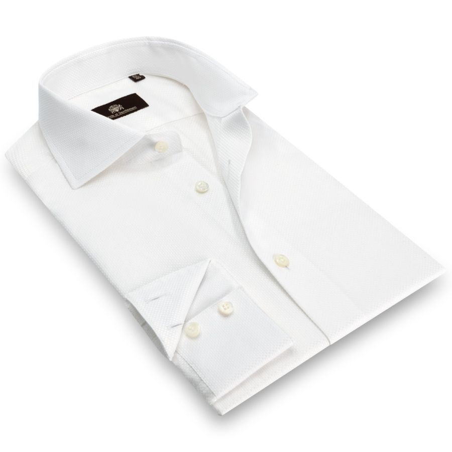 Augustin - Jacquard geweven shirt 100% CO