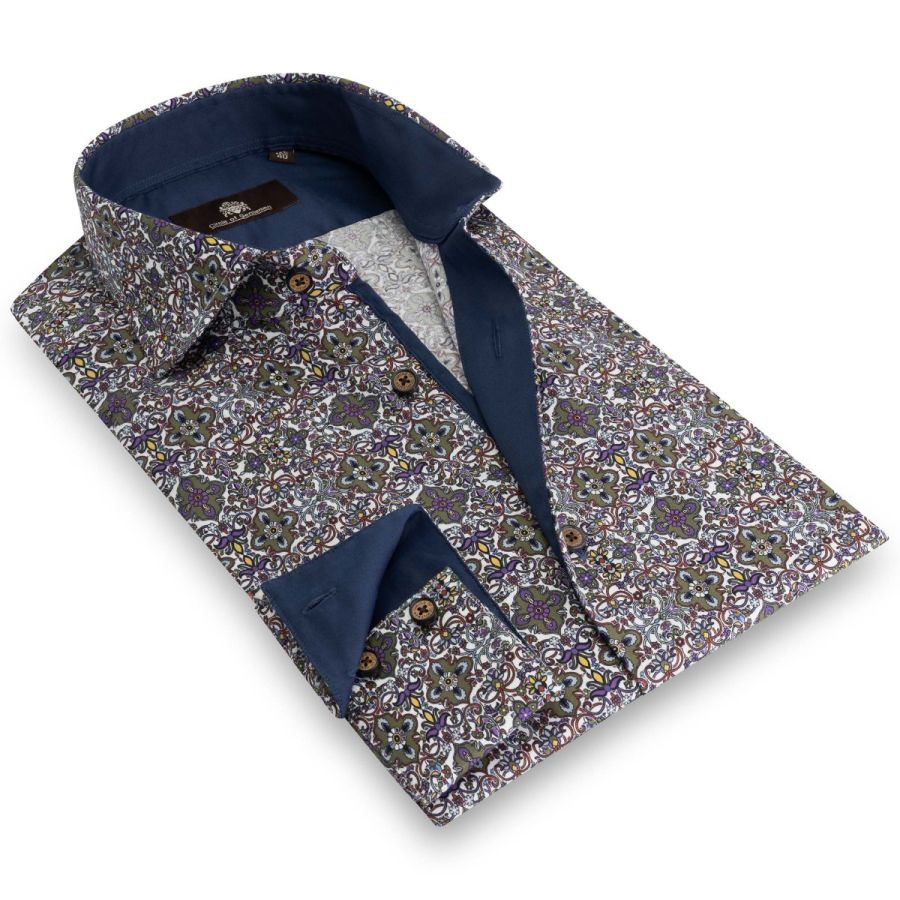Max - All-over print shirt in stretch quality