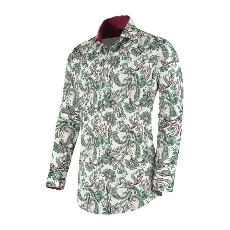 Madison - All-over print shirt in stretch quality