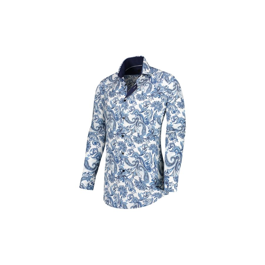 Mika -All-over print shirt in stretch quality
