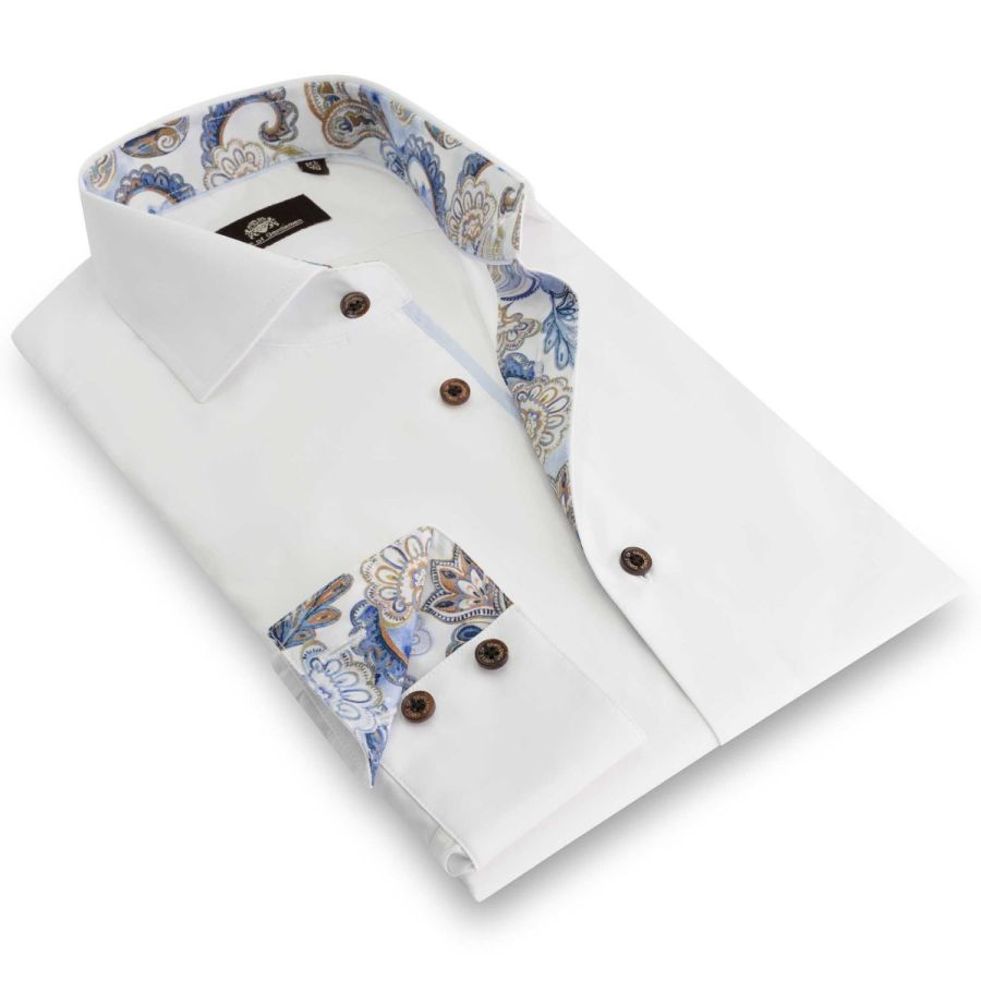 Mels - Plain shirt with contrast details 100% CO