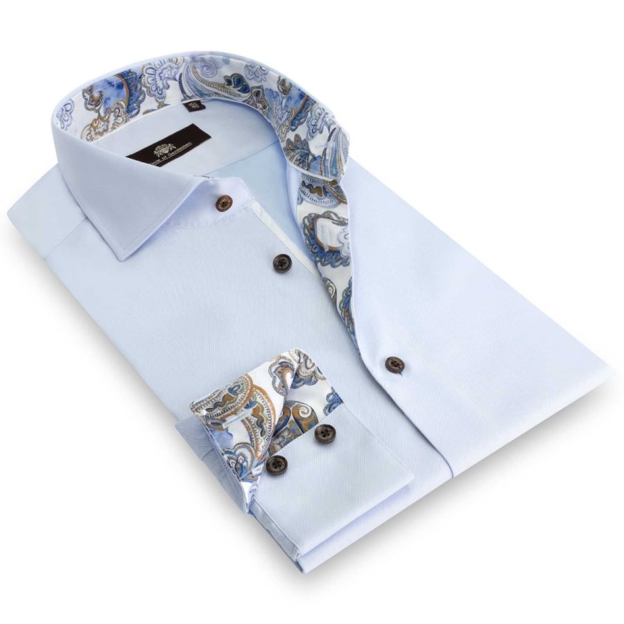 Melvin - Plain shirt with contrast details 100% CO