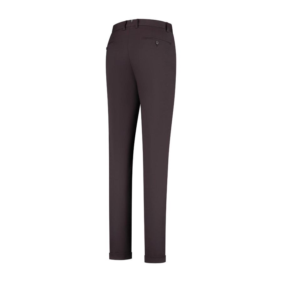 Nevada - Flatfront comfortabele chino with stretch brown