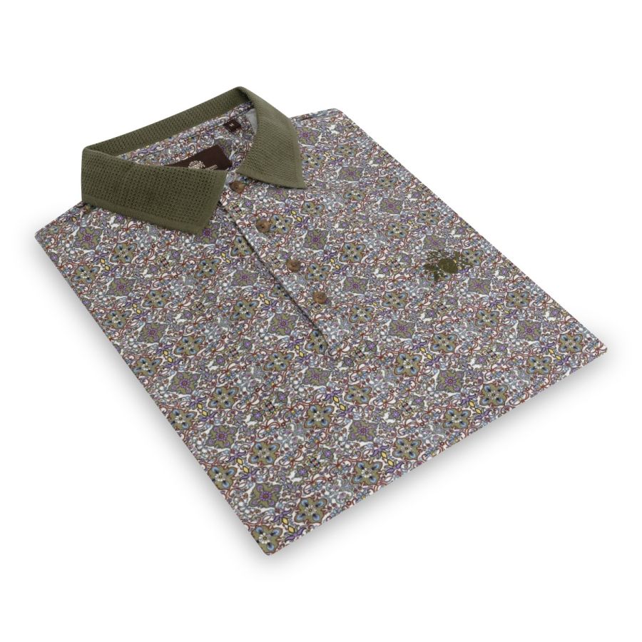 Patricio - Poloshirt fil d'écosse stretch